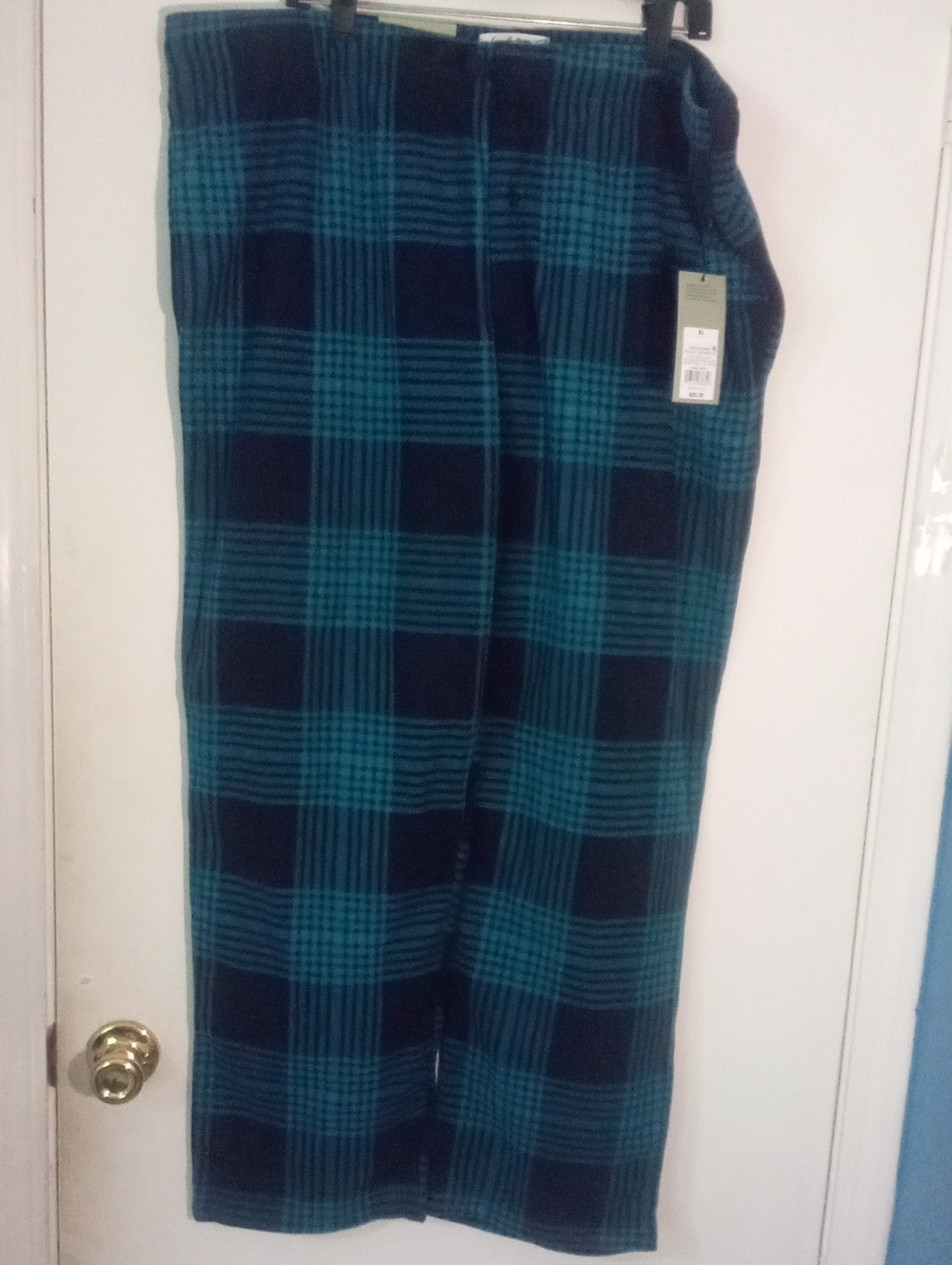 Goodfellow Men's Plaid Fleece Lounge Sleep Pants XL NWT $20 Microfiber